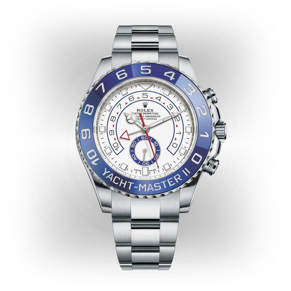 Rolex Yacht-Master II 116680 – White Dial Blue Bezel