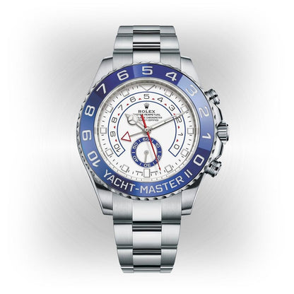 Rolex Yacht-Master II 116680 – White Dial Blue Bezel
