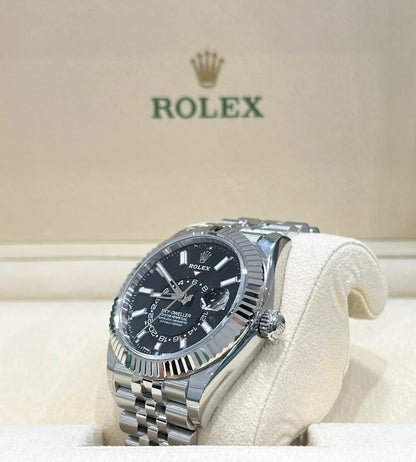 Rolex Sky-Dweller 2023 black dial Jubilee bracelet