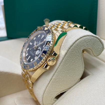 Rolex GMT-Master II 126718GRNR – Black Dial Yellow Gold