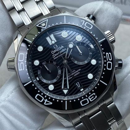 Omega Seamaster Diver 300M Chronograph 210.30.44.51.01.001 – Black Wave Dial