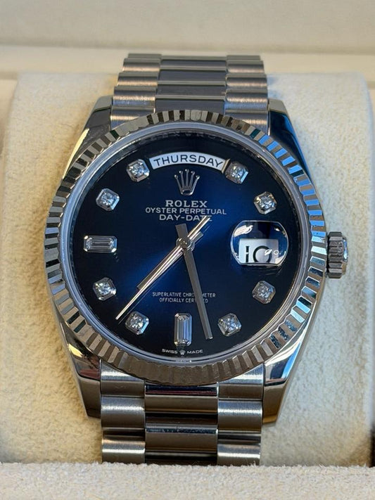 Rolex Day-Date 36 128239 – Blue Ombre Diamond Dial