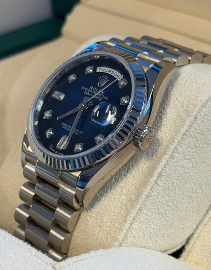 Rolex Day-Date 36 128239 – Blue Ombre Diamond Dial