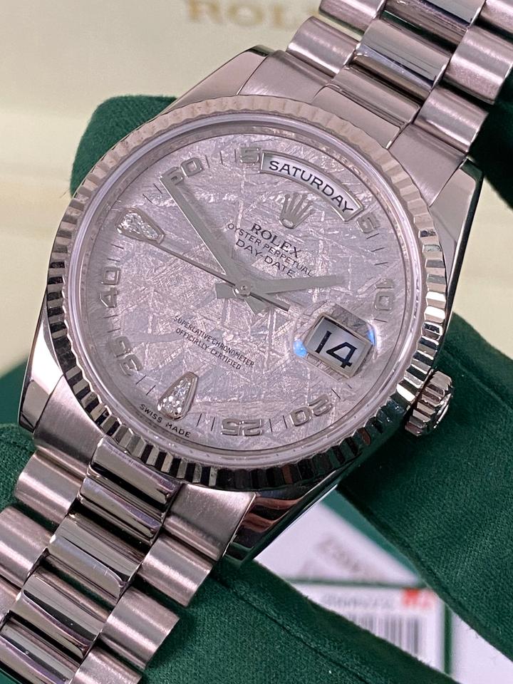 Rolex Day-Date 36 118239 – Meteorite Teardrop Diamond Dial