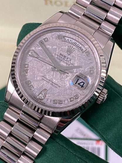 Rolex Day-Date 36 118239 – Meteorite Teardrop Diamond Dial