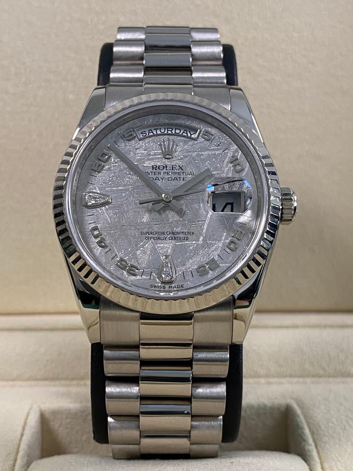 Rolex Day-Date 36 118239 – Meteorite Teardrop Diamond Dial