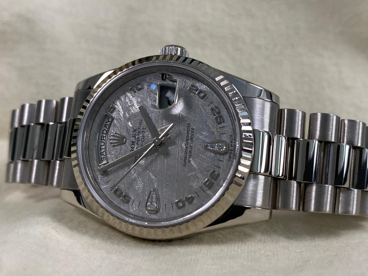 Rolex Day-Date 36 118239 – Meteorite Teardrop Diamond Dial