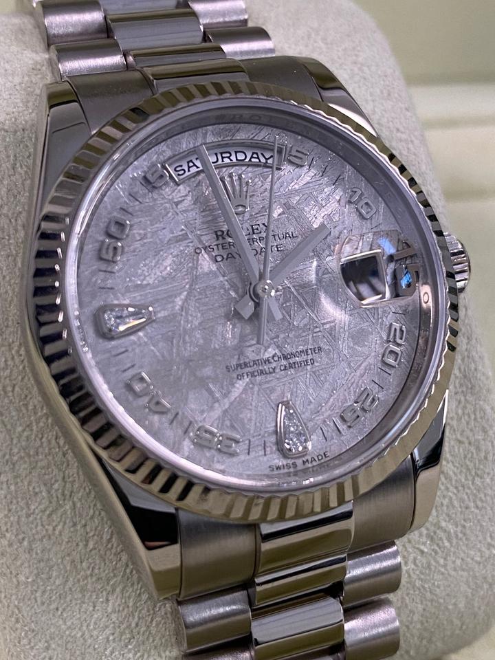 Rolex Day-Date 36 118239 – Meteorite Teardrop Diamond Dial