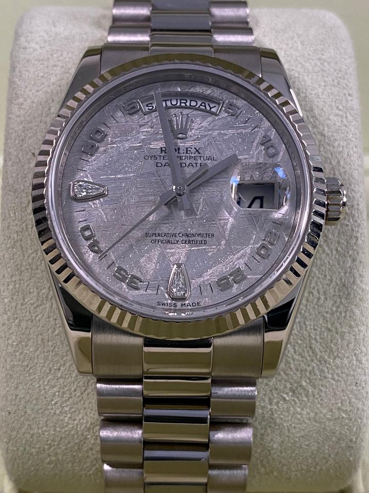 Rolex Day-Date 36 118239 – Meteorite Teardrop Diamond Dial