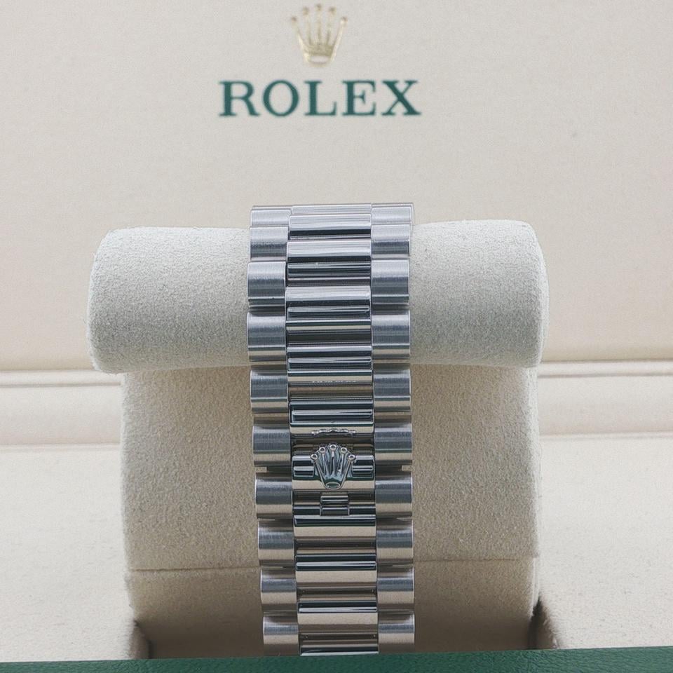 Rolex Day-Date 40 228396TBR ice blue baguette diamond dial
