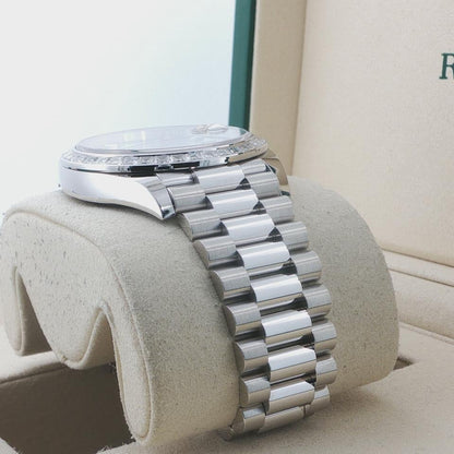 Rolex Day-Date 40 228396TBR ice blue baguette diamond dial