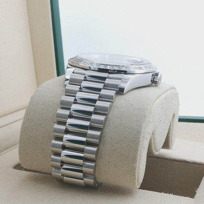 Rolex Day-Date 40 228396TBR ice blue baguette diamond dial