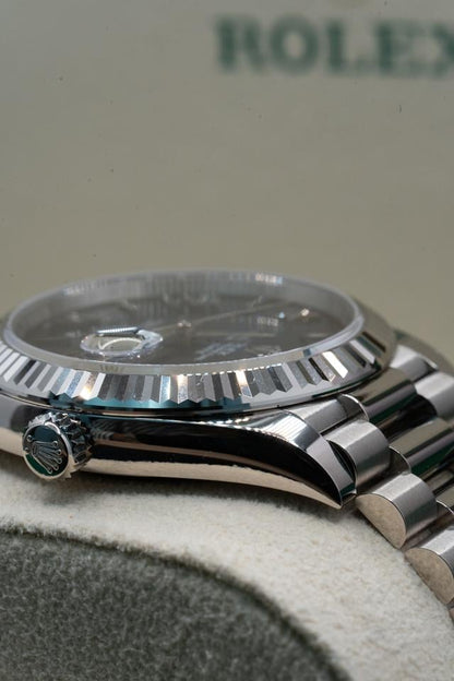 Rolex Day-Date 40 228239 blue ombre dial white gold