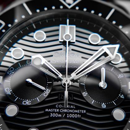 Omega Seamaster Diver 300M Chronograph 210.32.44.51.01.001 black wave dial