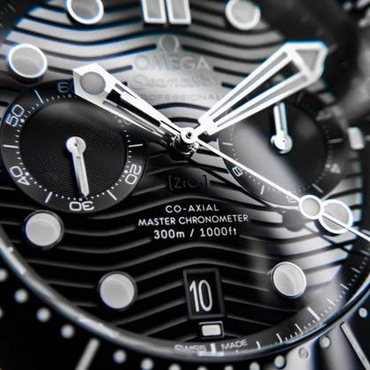 Omega Seamaster Diver 300M Chronograph 210.32.44.51.01.001 black wave dial