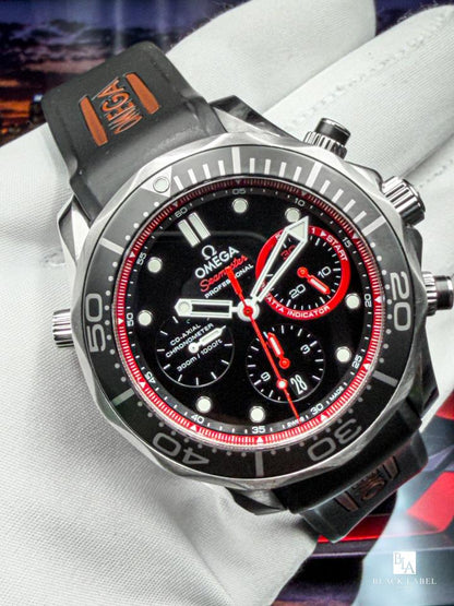 Seamaster Diver 300M Chronograph 212.32.44.50.01.001 black dial red accents