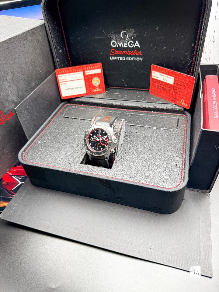 Seamaster Diver 300M Chronograph 212.32.44.50.01.001 black dial red accents