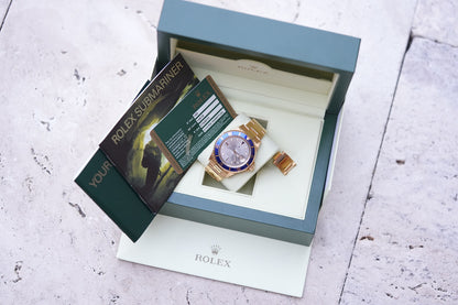 Rolex Submariner Date 16618 Slate Serti diamond dial