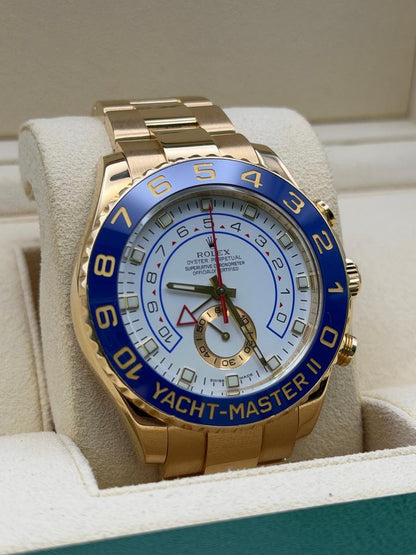 Rolex Yacht-Master II 116688 – White Dial Yellow Gold