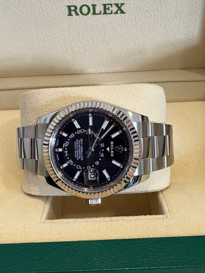 Rolex Sky-Dweller 326934 black dial Oyster bracelet
