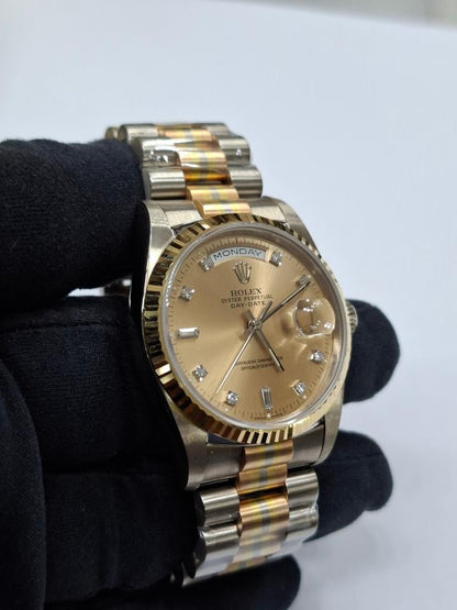 Rolex Day-Date 36 18239BIC – Tridor Gold Diamond Dial