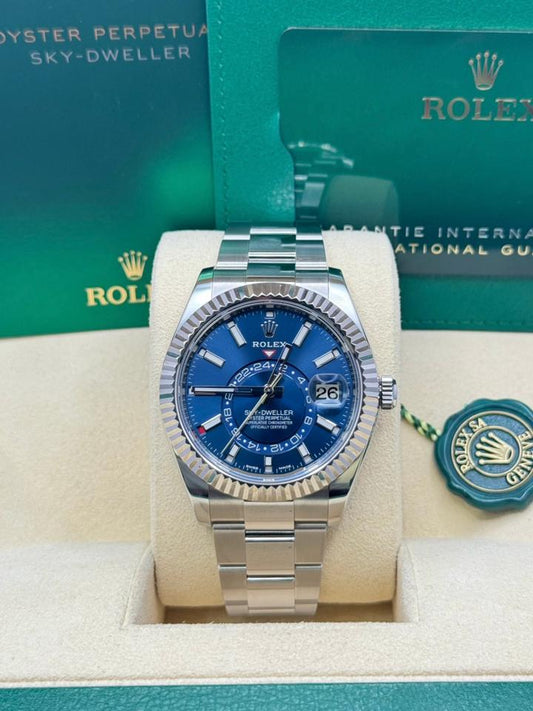 Rolex Sky-Dweller 326934 blue dial Oyster bracelet